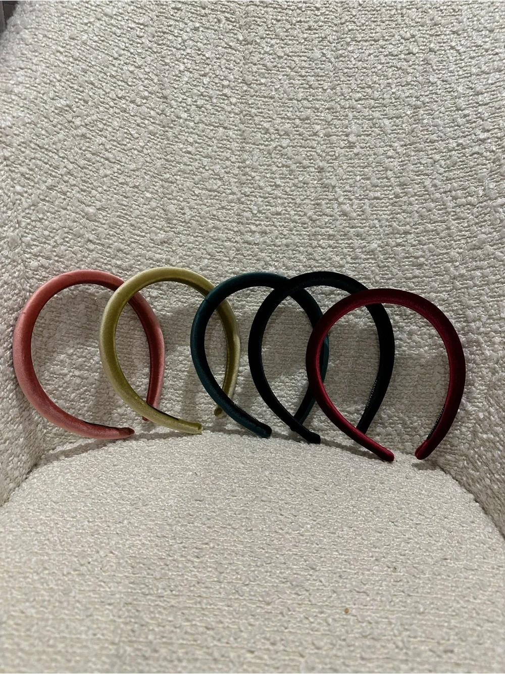 Velvet Padded Headbands - Assorted Colors